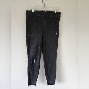 SPANX | Distressed Ankle Skinny Jeans Jeggings Black Size XL